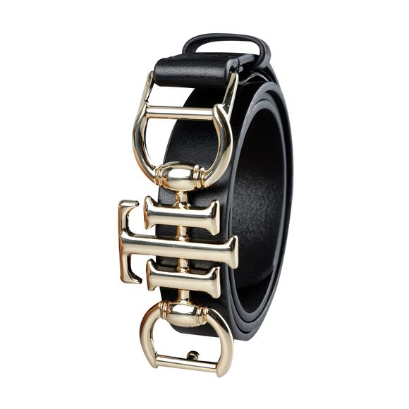 Women's Th Horsebit Plaque Buckle Fashion Skinny Belt For Jeans, Trousers And🌼 - Picture 2 of 6